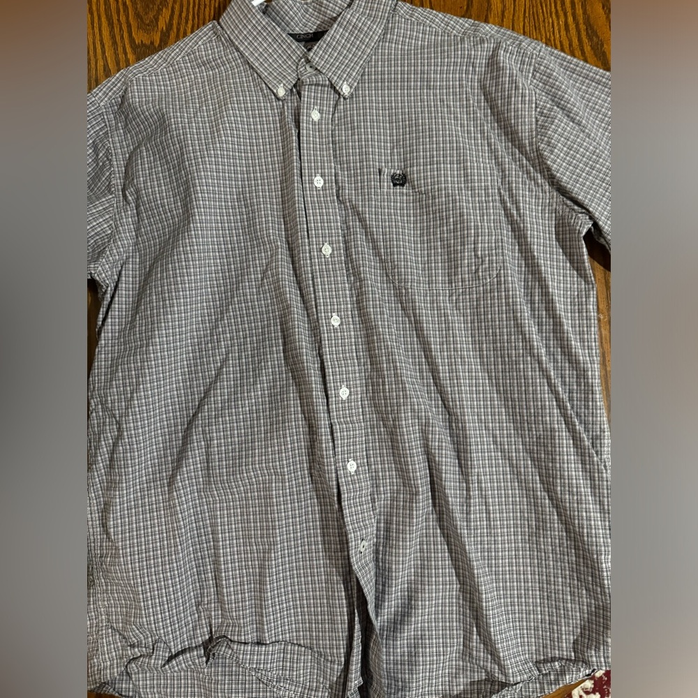 Short sleeve cinch shirt XL